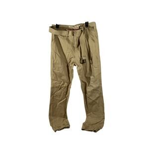 Cargo Pants Mens 36 Relaxed Straight Brown Belted Y2K Skater